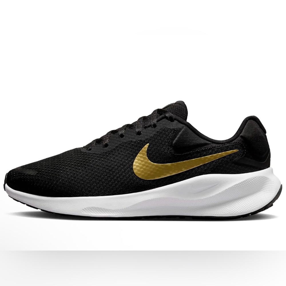 🌌🌕Nike Black and Gold Athletic Sneakers - Picture 2 of 3